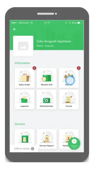 Mobile Application for Sales Canvasser