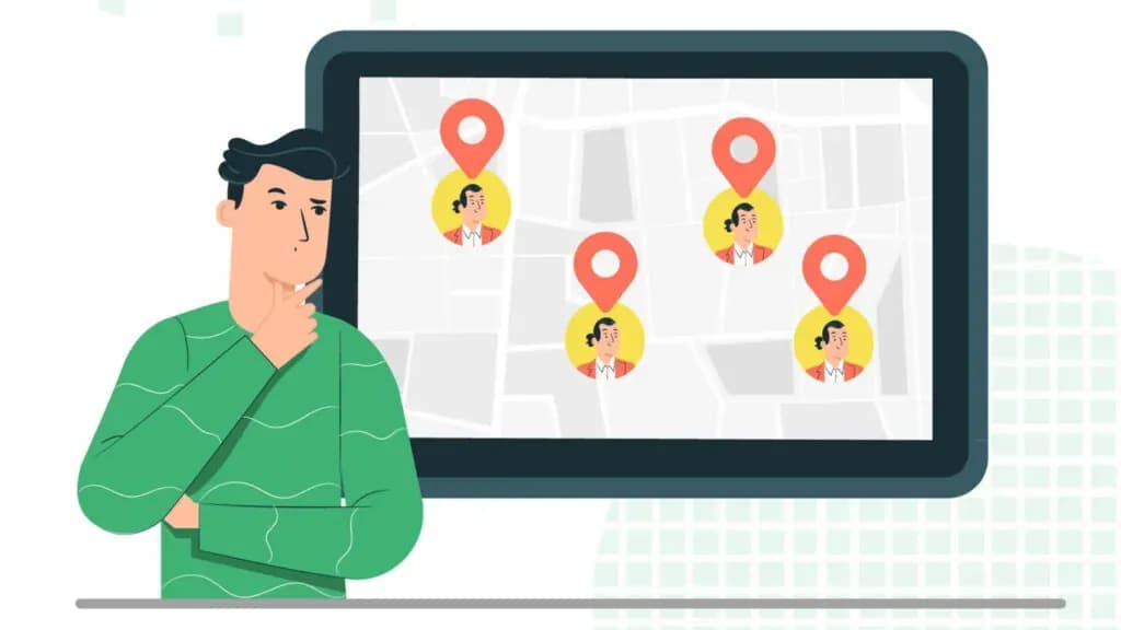 Salesman Visits Evaluation with Live-Tracking