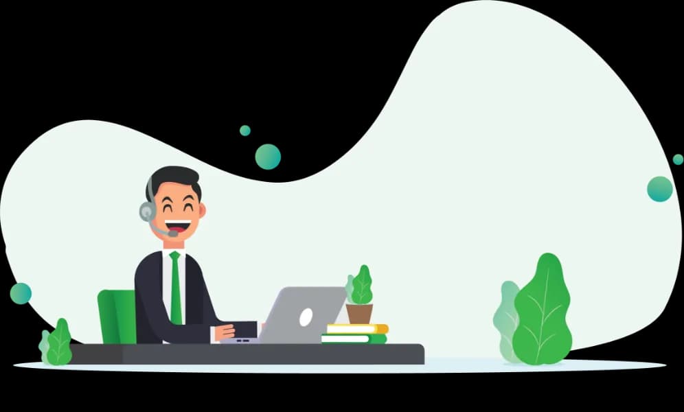 Illustration of the Advotics team ready to answer customer questions