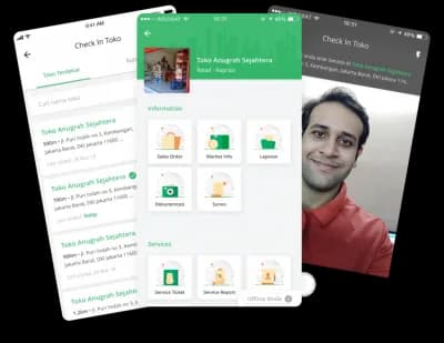 Advotics app for geo-tagged store check-in